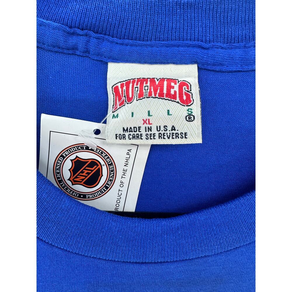Nutmeg Mills Unisex XL VTG NWT Stanley Cup Champ Shirt 1994 New York Rangers NHL - Picture 3 of 12